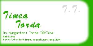 timea torda business card